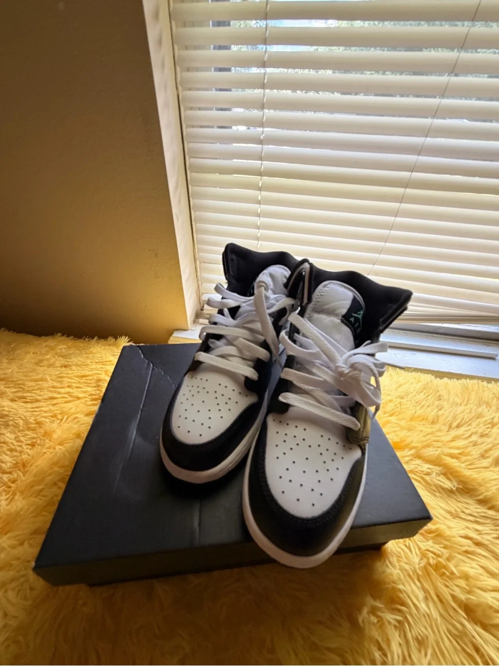Jordan Sneakers Black Box with Gold Jumpman Logo
